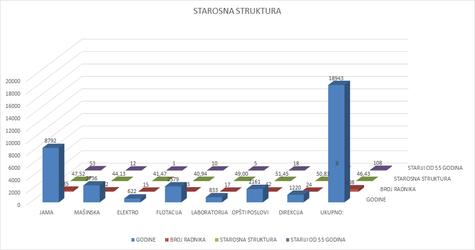 Starosna struktura radnika